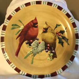 Lenox Winter Greetings Cardinal Salad Plate